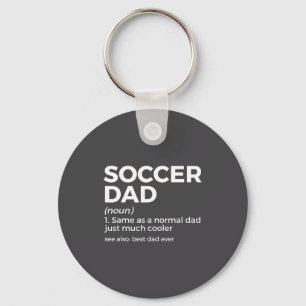 Funny Soccer Dad Definition For Mens Soccer Playe  Keychain