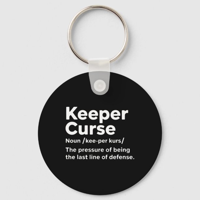 Funny Soccer Definition Soccer Player Coach Keeper Keychain (Front)