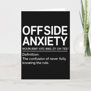 Funny Soccer Definition Soccer Player Coach Offsid Card