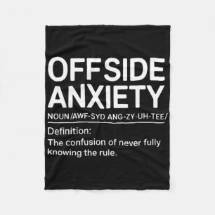 Funny Soccer Definition Soccer Player Coach Offsid Fleece Blanket