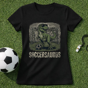 Funny Soccer Dino Goalie T-Shirt