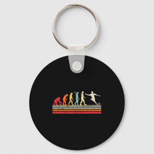 Funny Soccer Evolution Of Man Vintage Retro Boys M Keychain