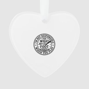 Funny Soccer Foot Warning Vintage Shirt Design_1 Ornament