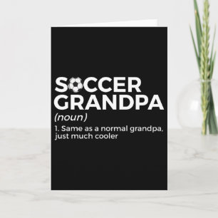 Funny Soccer Grandpa Definition  Card