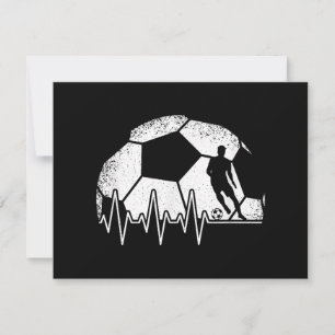 Funny Soccer Heartbeat Soccer Player Save The Date
