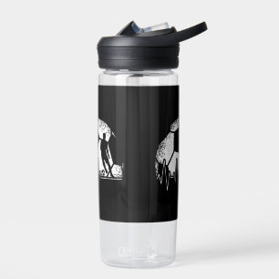 Funny Soccer Heartbeat Soccer Player Water Bottle