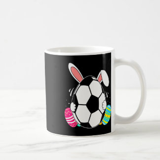 Funny Soccer Ll With Bunny Ears Easter Day Men Boy Coffee Mug