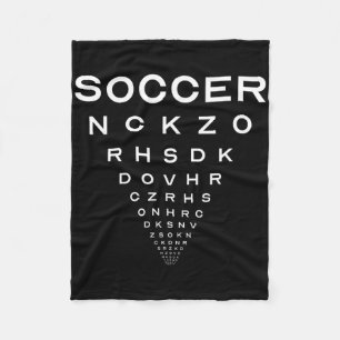 Funny Soccer Opticians Board Joke Fleece Blanket