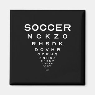 Funny Soccer Opticians Board Joke Magnet