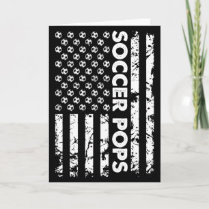 Funny Soccer Pops American Flag Vintage Soccer T S Card
