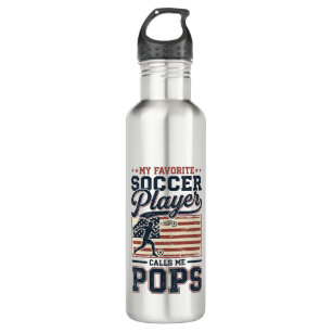 Funny Soccer Pops Vintage Engraving Shirt Design_1 710 Ml Water Bottle