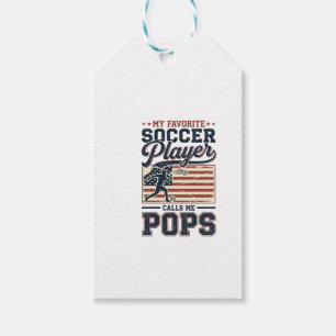 Funny Soccer Pops Vintage Engraving Shirt Design_1 Gift Tags