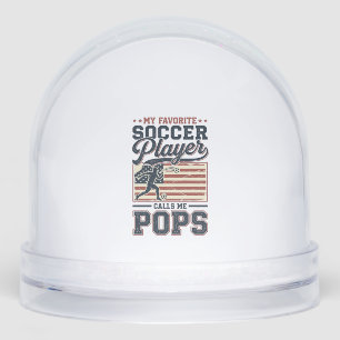 Funny Soccer Pops Vintage Engraving Shirt Design_1 Snowglobe