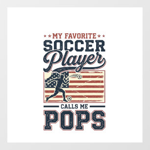 Funny Soccer Pops Vintage Engraving Shirt Design_1 Window Cling