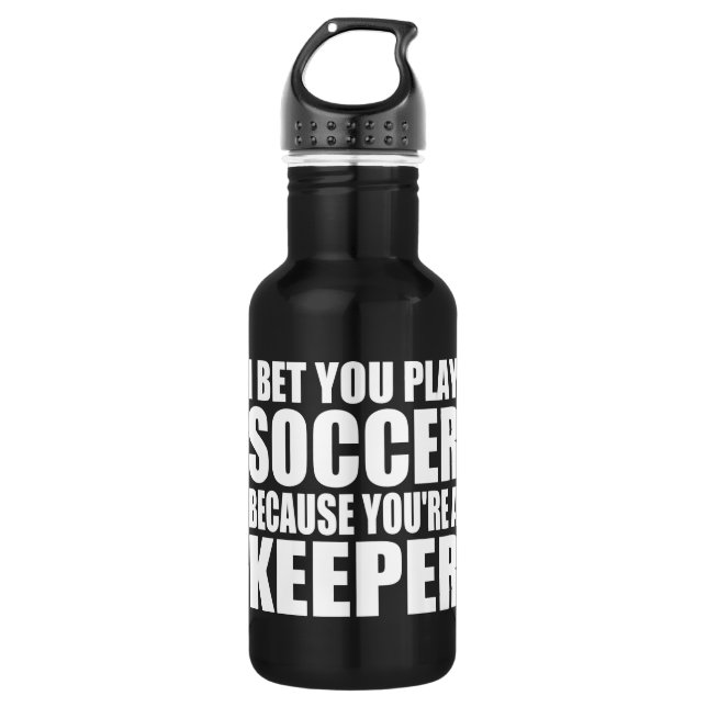 Funny Soccer Quote 532 Ml Water Bottle (Front)