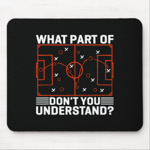 Funny Soccer Strategy Board Meme Design  Mouse Pad