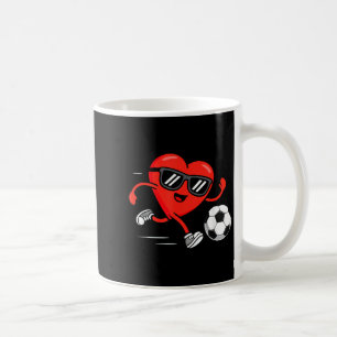 Funny Soccer Valentines Day Heart Boys Mens Sports Coffee Mug
