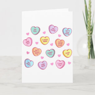 Funny Social Distance Valentine Candy Conversation Card
