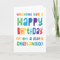 Funny Social Distancing Birthday Safe Distance