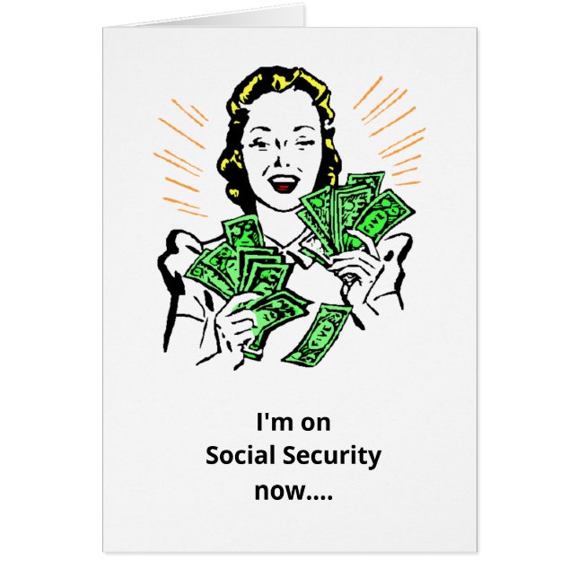 Funny Social Security Retirement humour connecting (Front)