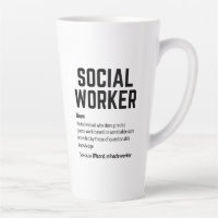 Funny Social Worker Dictionary Definition Coffee M