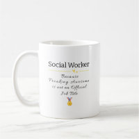 Funny Social Worker Job Title Coffee Mug