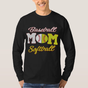 Funny Softball Baseball Mom for Women T-Shirt