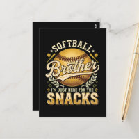 Funny Softball Brother Snacks Sports