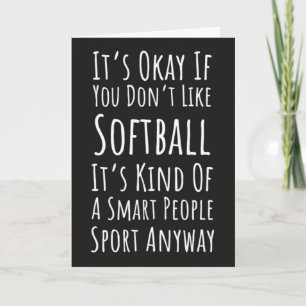 Funny Softball Cards Sports Team Player Catcher