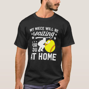 Funny Softball Catcher Aunt of A Softball Catcher T-Shirt