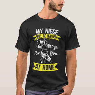 Funny Softball Catcher Uncle Of A Softball Catcher T-Shirt
