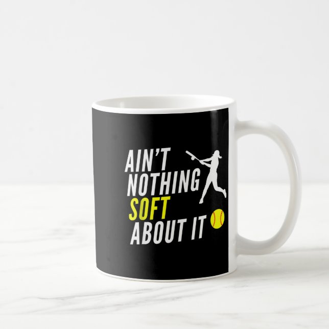 Funny Softball Player Coach Team Quote Coffee Mug (Right)