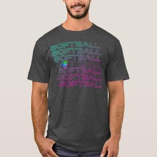 Funny Softball Player for Girls Youth and Teens T-Shirt