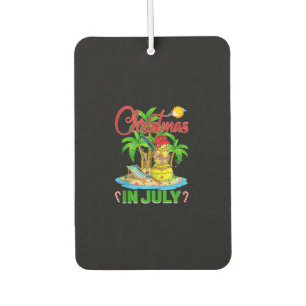Funny Softball Santa Hat Hawaiian Christmas In Jul Air Freshener