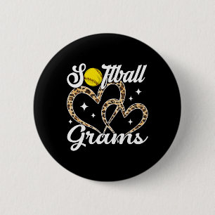Funny Softll Grams Leopard Softll Player 2 Inch Round Button