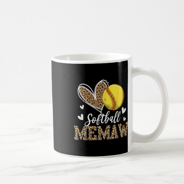 Funny Softll Memaw Leopard Memaw Softll Player  Coffee Mug (Right)