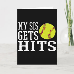 Funny Softll My Sis Gets Hits Brother And Sister S Card