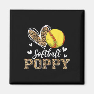 Funny Softll Poppy Leopard Poppy Softll Player Magnet
