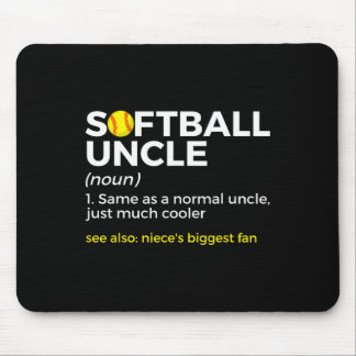 Funny Softll Uncle Definition Niece's Biggest Fan Mouse Pad