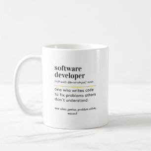 Funny Software Developer Definition Gift Coffee Mug