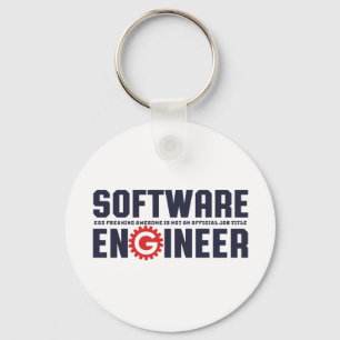 Funny Software Engineer Humour Engineering Major Keychain