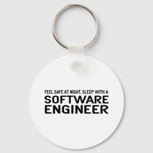 Funny Software Engineer Keychain (Front)