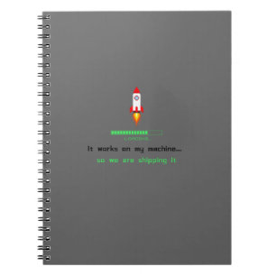 Funny Software Engineer Shipping It  Notebook