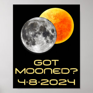 Funny Solar Eclipse Got Mooned Totality Poster