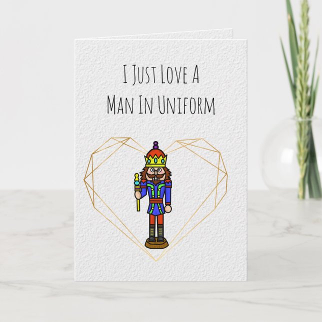 Funny Soldier Valentine's Day Card (Front)