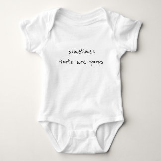 Funny Sometimes Toots are Poops Baby Bodysuit