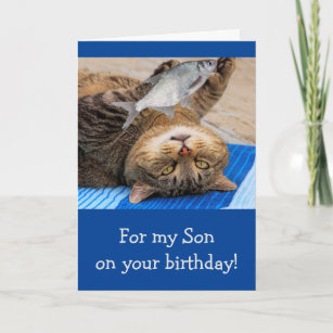 Wunderkid Fishing You a Happy Birthday, Funny Birthday Card for
