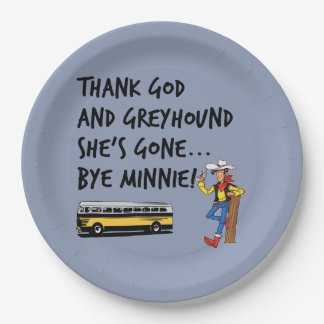 Funny Song Titles or Lyrics Classic Music Lovers Paper Plate