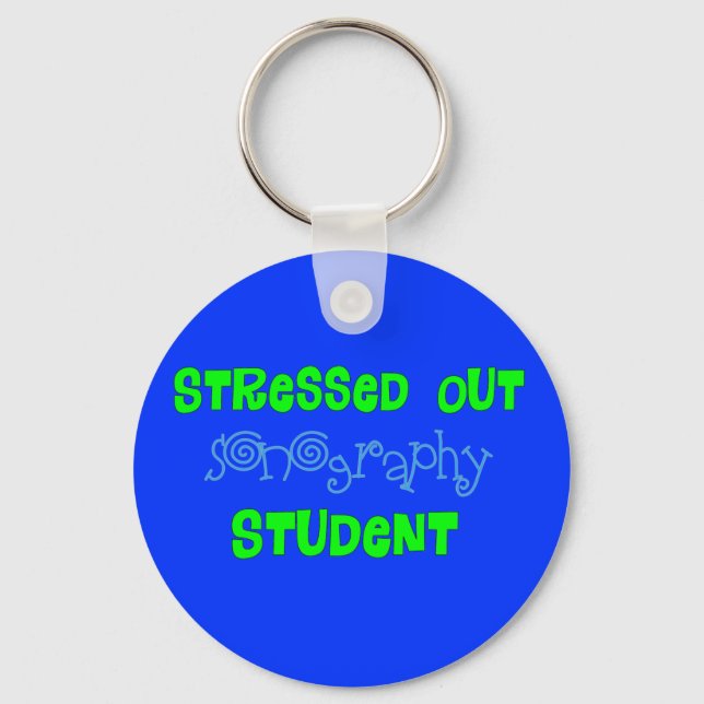 Funny Songraphy Student Gifts Keychain (Front)