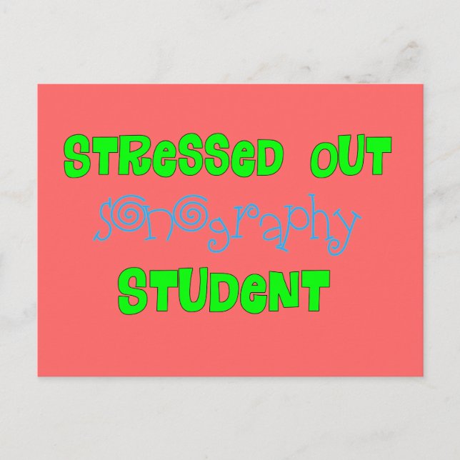 Funny Songraphy Student Gifts Postcard (Front)